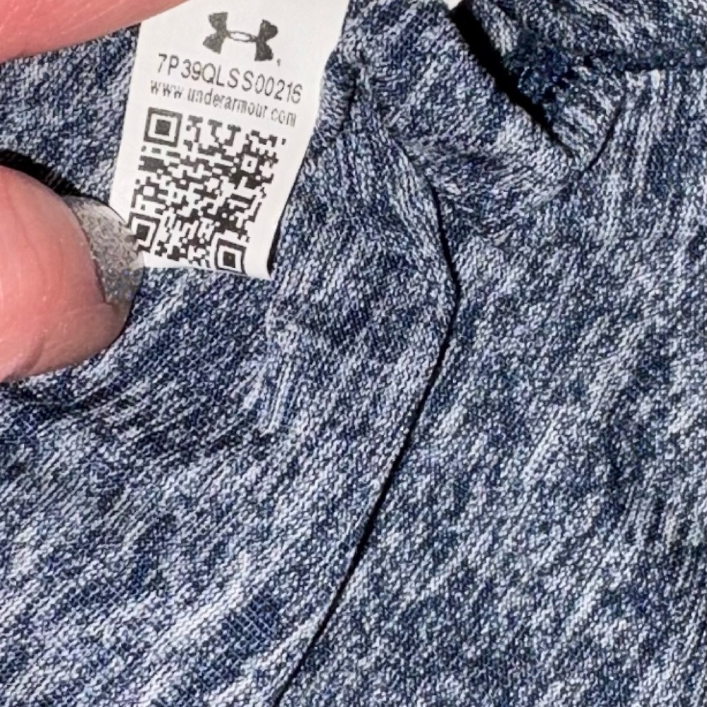 Under Armour Men’s Heathered Navy Quarter-Zip Dri Fit Top. Size Small - Picture 5 of 10